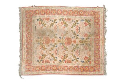 Tappeto spagnolo in lana, modello Cuenca, 1950
Con
