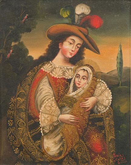 JUSTO JESÚS CUBA FLORES (ÉCOLE DE CUSCO, XXe siècl