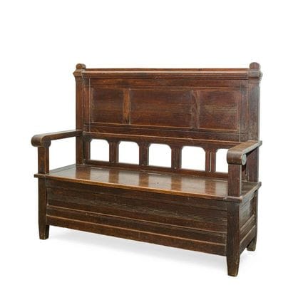 Banc-coffre, Espagne, début du XXe siècle
En bois 