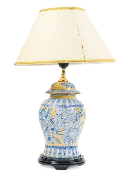 Lampe de table en céramique émaillée, inspirée de 