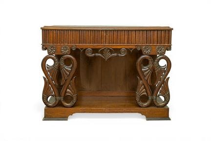 Alfonsine console table, Spain, c. 1880
Carved woo