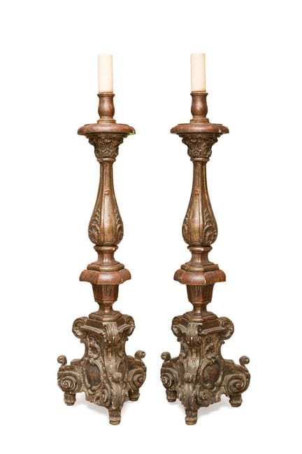 Gran pareja de hacheros, España, s. XVIII
En mader