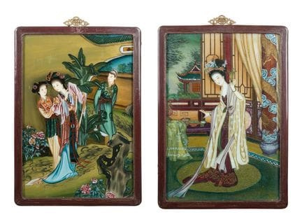 CHINESISCHE SCHULE, 19. JAHRHUNDERT
„Hofdame“ und 