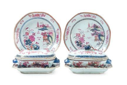 Porzellanservice der Compañía de Indias, China, Qi