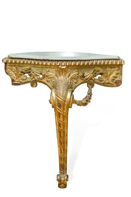 Console d'angle de style Louis XV, France, XIXe si