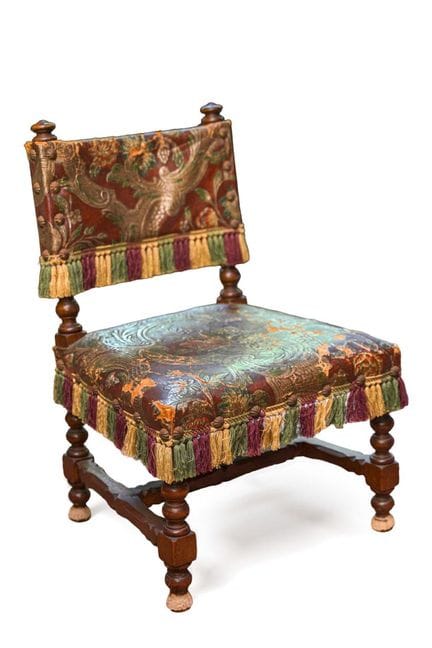 Chaise d'enfant de style castillan
Assise et dossi