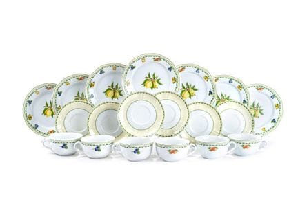 Service de petit-déjeuner en porcelaine allemande,