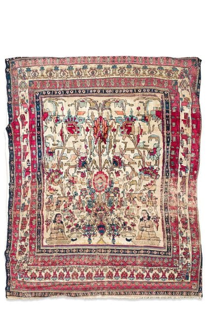 Tapis persan, probablement de « Kashan », fin du X