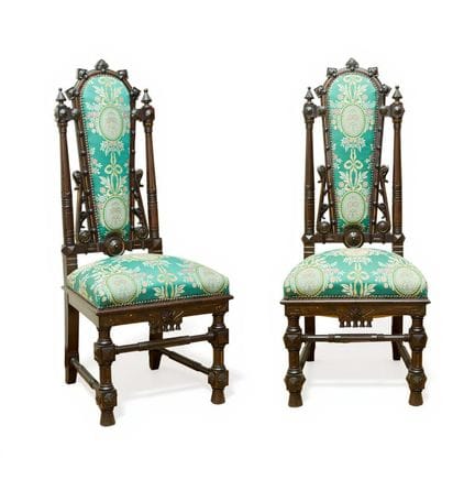 Pair of chairs in the Baroque style, Spain, early 