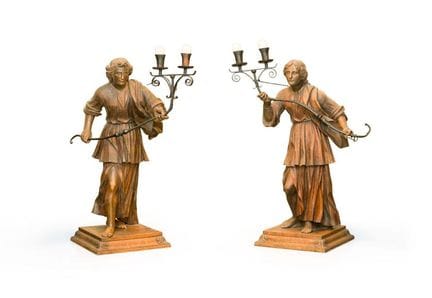 TRABAJO EUROPEO, S. XVIII-XIX
Gran pareja de figur