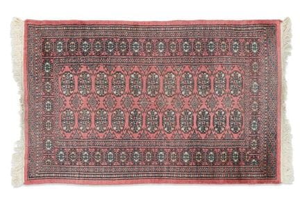 "Bukhara" Persian wool rug, 20th century
Pink fiel