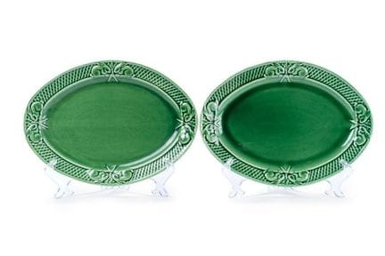 BORDALLO PINHEIRO. PORTUGAL 
Pair of fountains mad