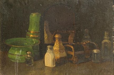 SPANISH SCHOOL. 20th Century

"Still Life with a D