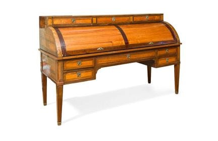 Bureau Luis XVI Francia, S. XIX
Con tapa de cilind
