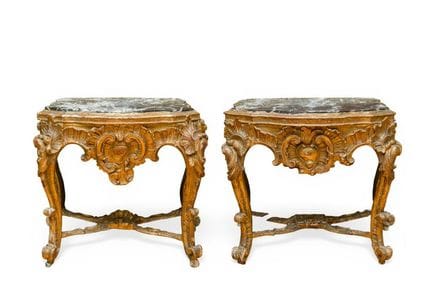 Paire de consoles « Carlos III », Espagne, XVIIIe 