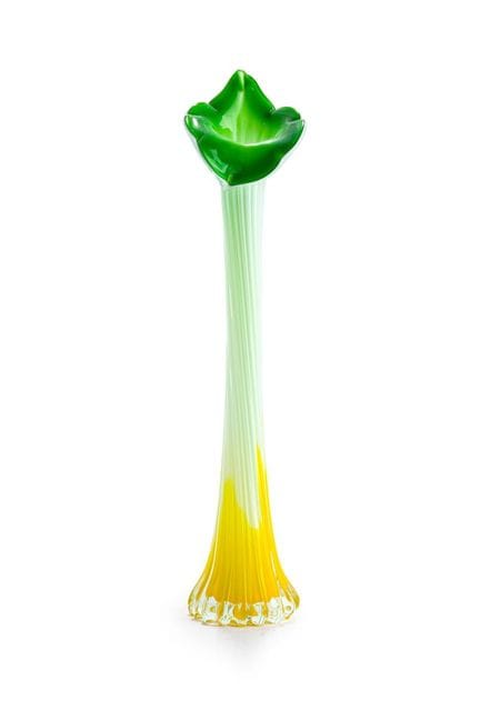 Vase à fleurs en verre soufflé de Murano dans des 