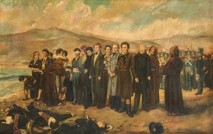 SPANISH SCHOOL. Early 20th century

"The Execution