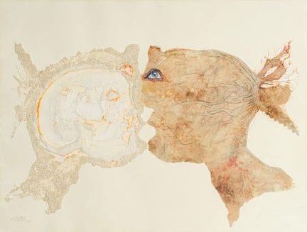 JOSÉ DÁMASO (Agaete, 1933)

"Kiss," 1970.
Mixed me