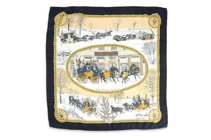 HERMÈS SCARF
Hermès Carré 90 Scarf "L'Hiver en Pos