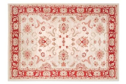 Ziegler-style rug, 20th century
Ecru field with a 