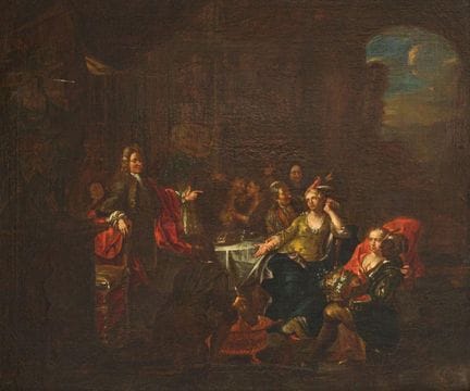 GERARD THOMAS (Antwerp, 1663–1720)

"Palace Scene.
