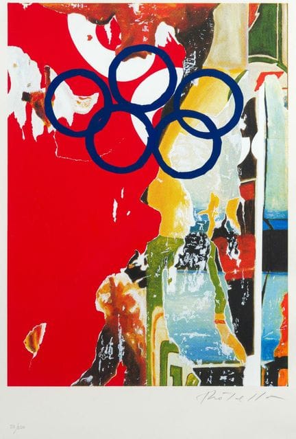 MIMMO ROTELLA (Italy, 1918–2006)

"Olympic Rings (