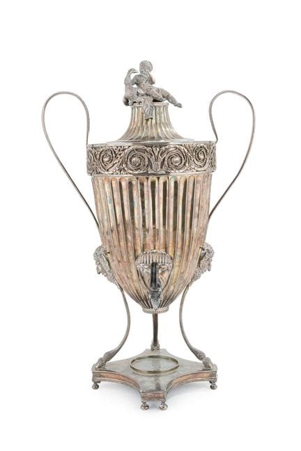 NICOLÁS CHARLEROI (1762–1828) Silver samovar in it