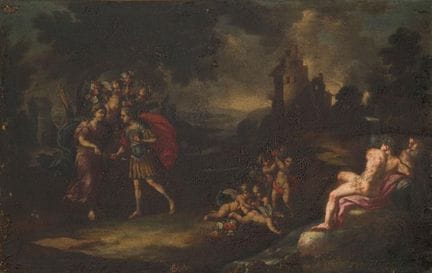 ITALIAN SCHOOL. 17th century

"Bacchus and Ariadne