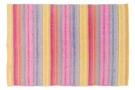 Modern, richly colored cotton kilim
Dimensions: 17