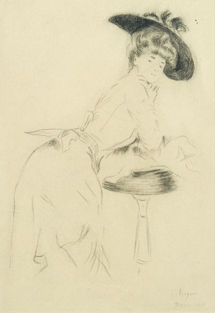 FRENCH SCHOOL. 20th century. 1912

"Portrait of a 