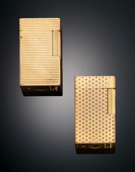 DUPONT LIGHTER SET
Made of gold-plated metal, with