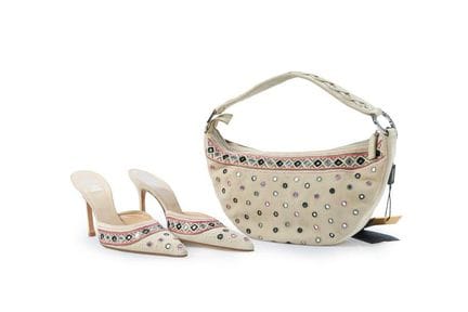 VERSACE SET
Vintage set consisting of a handbag an