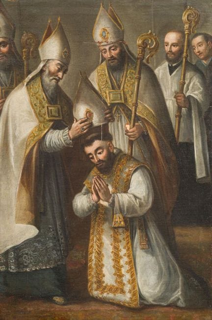 SEVILLIAN MASTER, c. 1700

"Scene of the Episcopal