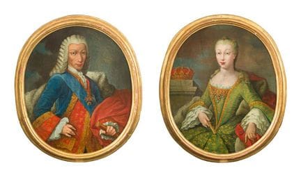 SPANISH SCHOOL. 19th century

"Portraits of Charle