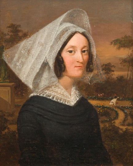 EUROPEAN SCHOOL. 19th century

"Portrait of a Woma