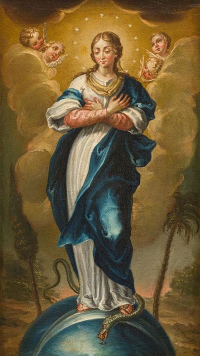 SPANISH SCHOOL. 18th century

"The Immaculate Conc