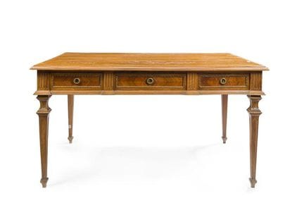 Grande scrivania in stile neoclassico, metà del XX
