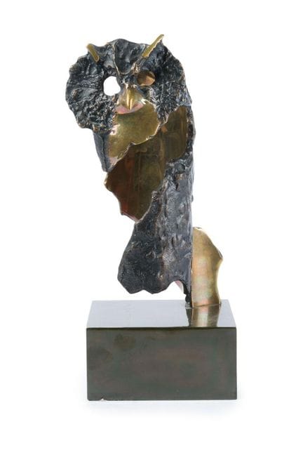 恩里克·布罗利亚（蒙得维的亚，1942—2013）

《猫头鹰》。

尺寸：38 × 15 × 12