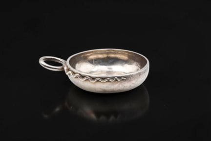 Tastevin en argent 950 millièmes, gravé "A. TIRABU