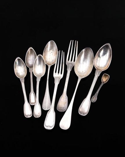 Ensemble de couverts en argent 925 millièmes, comp