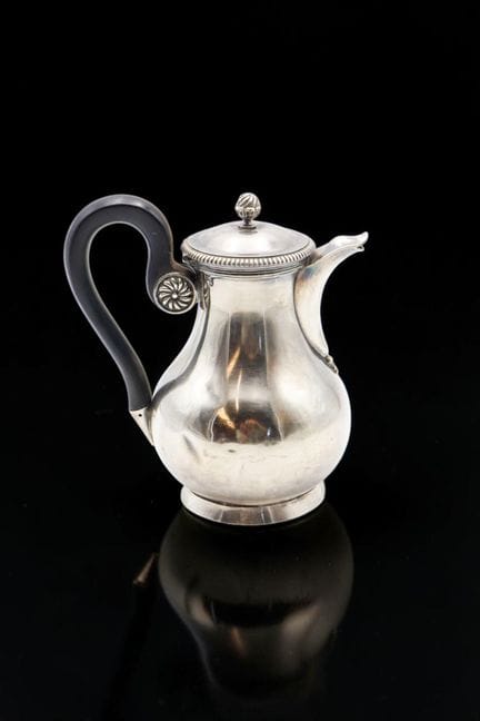 925-fine silver coffee pot, engraved with "MM," de