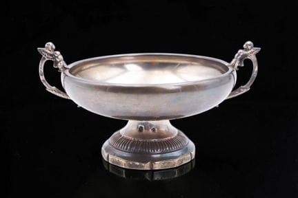 925-fine silver wedding goblet, featuring a foot w