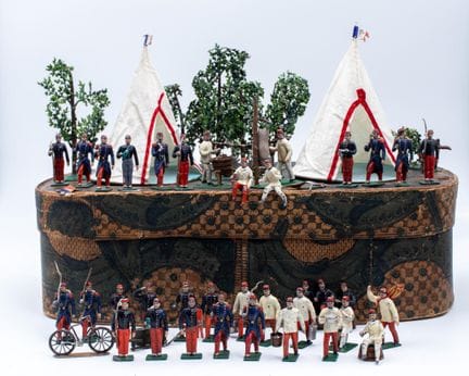 Ensemble de soldats de plomb, infanterie, troupe e