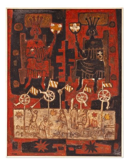伊万·塞德利斯基（捷克／波希米亚 1926 - 1999）——《两位国王》

 *** 拍品描述： 