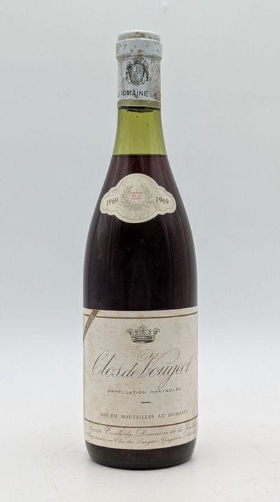 1 botella de Clos de Vougeot 1969, Domaine de la J