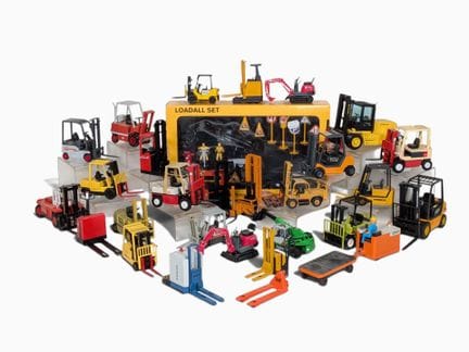 * OBRAS PÚBLICAS: Lote de 26 máquinas en miniatura