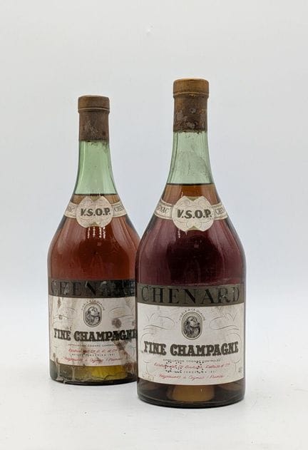 2 bottiglie di Cognac Fine Champagne VSOP Chenard,