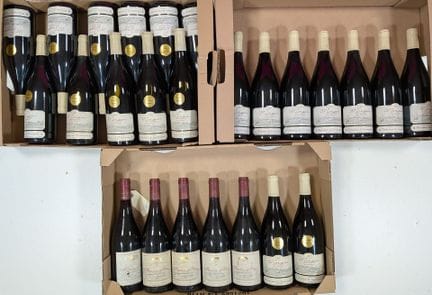Lote importante de 25 botellas (3 cajas): 5 botell