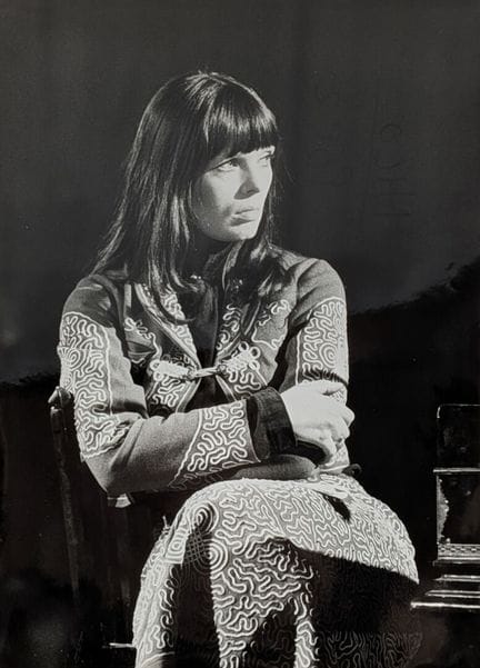Portrait de NICO (mannequin et chanteuse du groupe