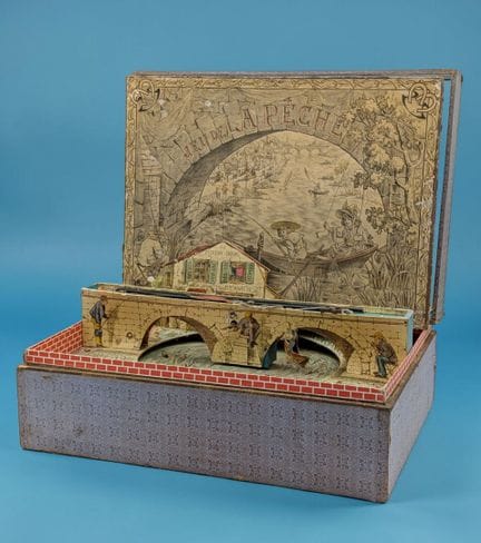 Cofanetto "Jeu de la Pêche", 17 x 45 x 33 cm, cope